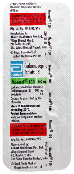 Mazetol 100 Tablet 10 Mazetol 100 Tablet 10